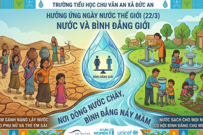 Hưởng ứng ngày nước thế giới 22/3/2026 với chủ đề “Water and Gender – Nước và Bình đẳng giới”.
