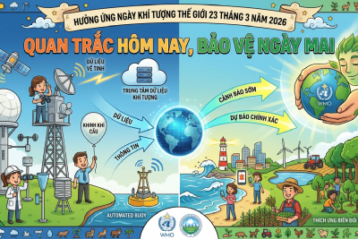 Ngày khí tượng thế giới 23/3/2026: Quan trắc hôm nay, bảo vệ ngày mai!