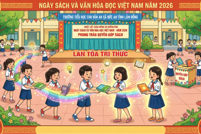 Phát động phong trào quyên góp sách “Một quyển sách cho đi, thắp sáng một ước mơ” xây dựng “Tủ sách dùng chung”, đa dạng hóa tài liệu cho thư viện và lan tỏa văn hóa đọc trong nhà trường hưởng ứng Ngày Sách và Văn hóa đọc Việt Nam lần thứ V năm 2026