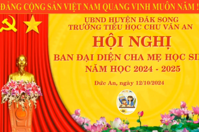 Hội nghị Ban đại diện Hội Cha mẹ học sinh năm học 2024 – 2025