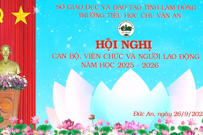 Hội nghị cán bộ, viên chức và người lao động trường Tiểu học Chu Văn An năm học 2025 – 2026