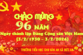 Chào mừng ngày thành lập ĐCSVN: 96 mùa xuân của Đảng – 96 mùa xuân của niềm tin, của lý tưởng và khát vọng dân tộc.