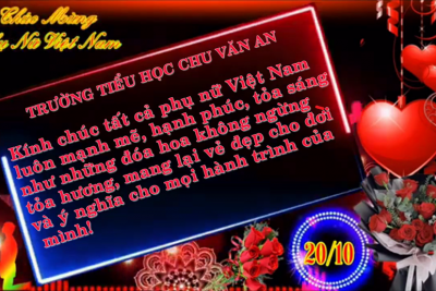 Chào mừng Ngày phụ nữ Việt Nam 20/10/2024