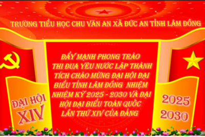 Chào mừng đại hội đảng bộ các cấp và Đại hội đại biểu toàn quốc lần thứ XIV của Đảng!