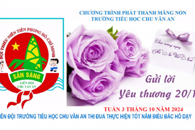 Chương trình phát thanh Măng non tuần 3 tháng 10 năm 2024