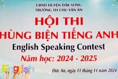 Hội thi Hùng biện Tiếng Anh cấp trường năm học 2024 – 2025