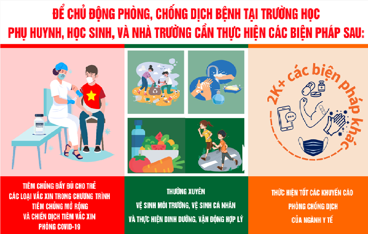 Tăng cường phòng chống dịch bệnh trong trường học