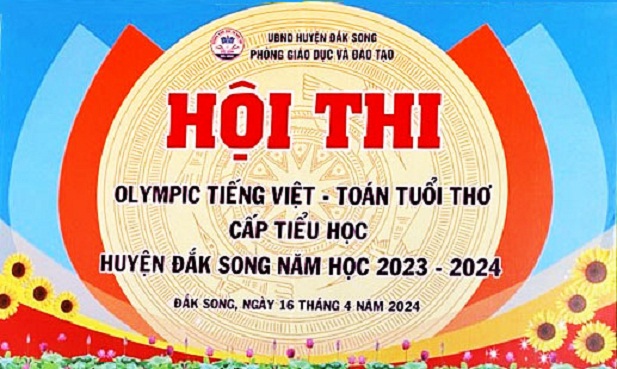 Tham gia Hội thi Olympic Tiếng Việt – Toán tuổi thơ cấp huyện năm học 2023 – 2024