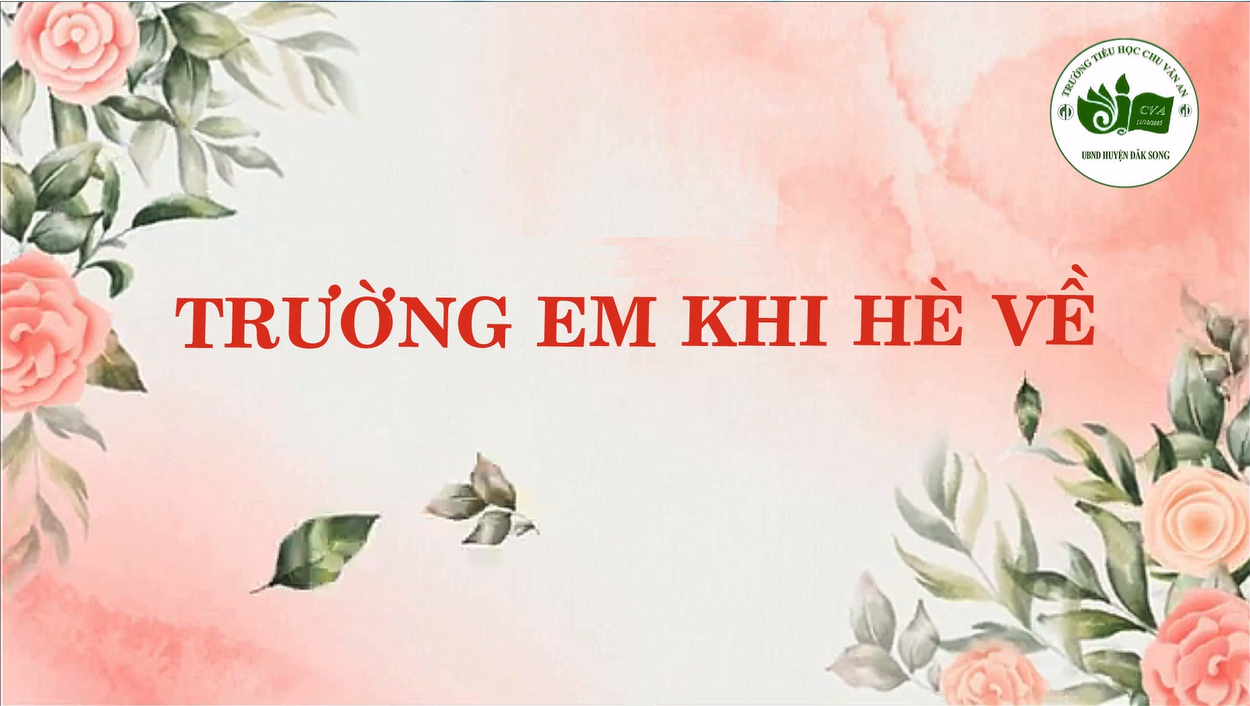 Trường em khi hè về