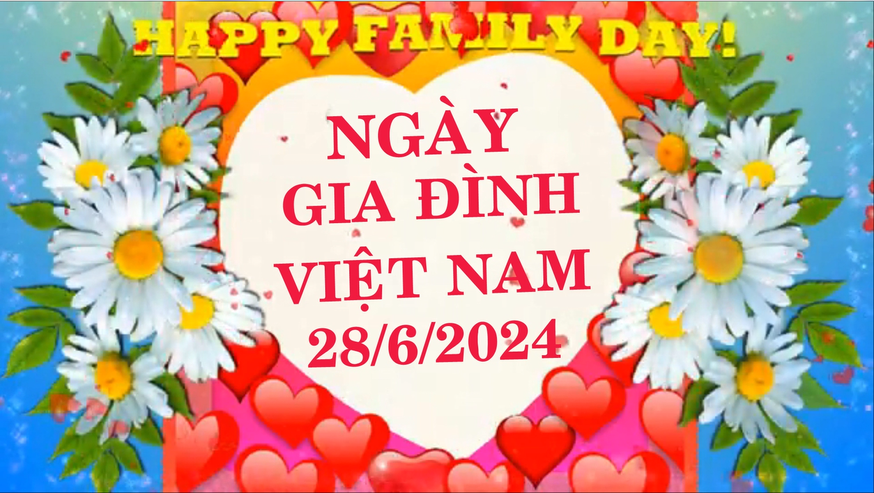 Chào mừng Ngày gia đình Việt Nam 28/6/2024