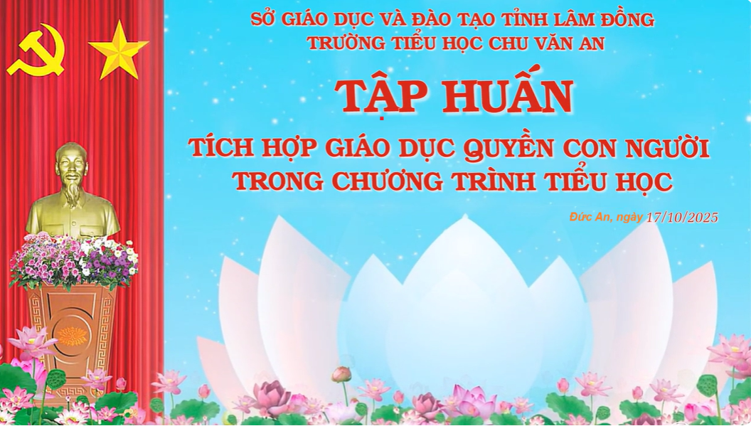 Tập huấn chuyên môn: Tích hợp giáo dục quyền con người trong chương trình tiểu học