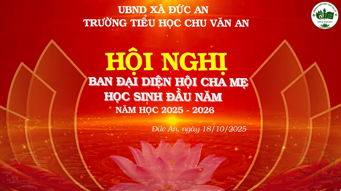 Hội nghị Hội Cha mẹ học sinh đầu năm học 2025 – 2026: Chung tay vì một môi trường giáo dục tốt đẹp hơn